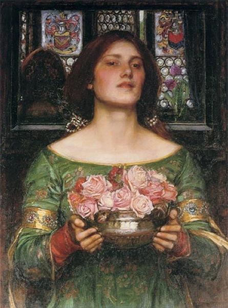 John William Waterhouse Gather Ye Rosebuds While Ye May